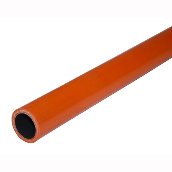 Straight Oil Resistant Fluorosilicone Turbo Oil Drain Hose 4 Ply Oil Series Iron Oxide Red